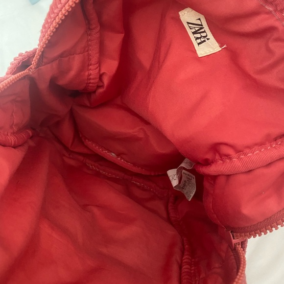 pink zara corduroy mini backpack - Picture 4 of 6